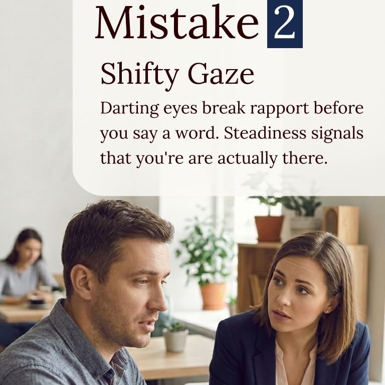 Mistake 2 — Shifty Gaze