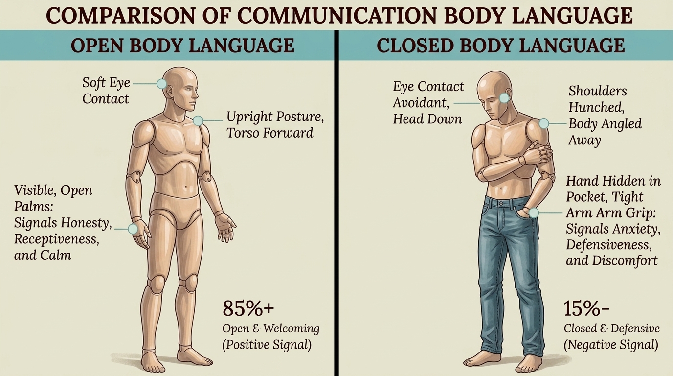 Visible hands signal transparency