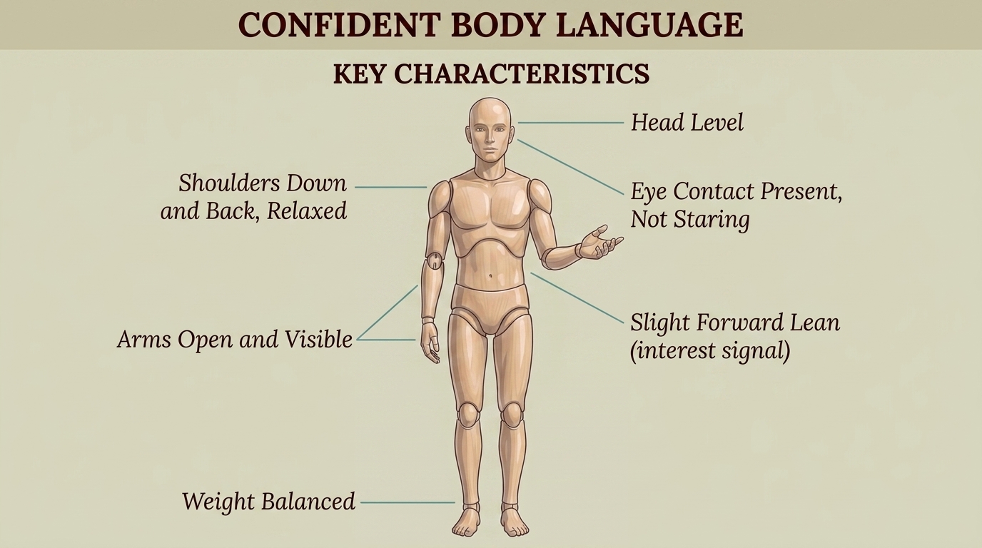 Confident person head to toe