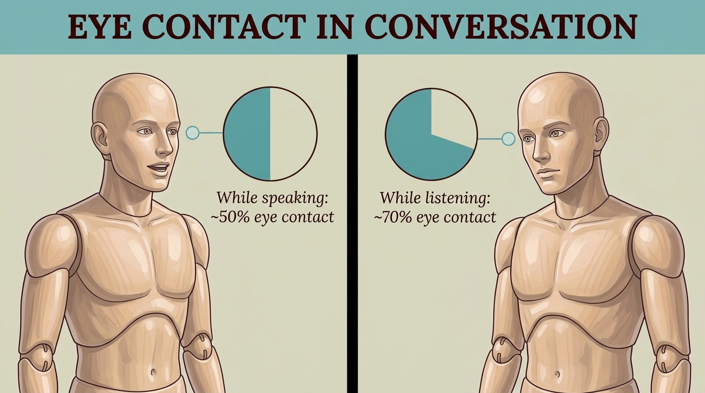 The 50/70 rule for eye contact